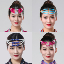 New women Mongolian headdress folk dance accessories handmade beaded adult children universal Mongolian dance headgear