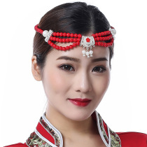 Mongolian dance hair accessories Handmade beaded national style performance clothing accessories for adults and children new Mongolian dance headdress