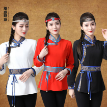 Mongolian elements daily wear womens tops National style modern improvement handmade high-end spring short Mongolian clothes for women