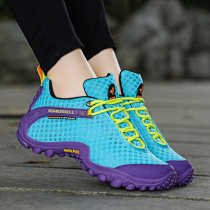 Mai Le couple outdoor hiking shoes mens hiking shoes womens spring and summer net shoes low-top mountain climbing sports shoes travel shoes