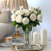 Too realistic high-end feel moisturizing simulation rose ornaments fake flower flower art vase flower arrangement decoration decoration