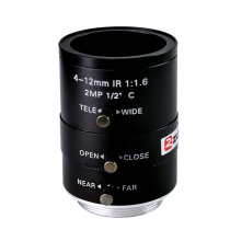 Industrial zoom lens 4-12mm HD camera lens C interface manual zoom lens 1 2 low distortion lens