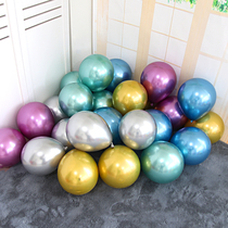 12-inch good times metallic balloon texture Chrome latex balloon photo opening birthday party wedding room layout