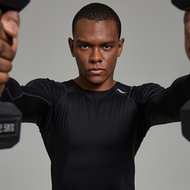 OMG Lycra series training long sleeve fitness clothes men running fast dry high-elastic sports tight T-shirt compression