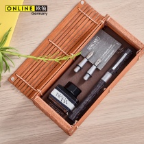 ONLINE European collar imported Newood log simple business office pen English beauty I pen head ink Ink ink pen F EF official gift box set