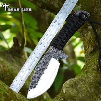 Calcated knife outdoor forged knife high hardness straight knife wilderness survival saber self-defense portable knife field knife