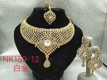 Indian Import New Necklace Set NK189-12 Necklace Brow Earrings Earrings Belly Dance Indian Dance Wedding