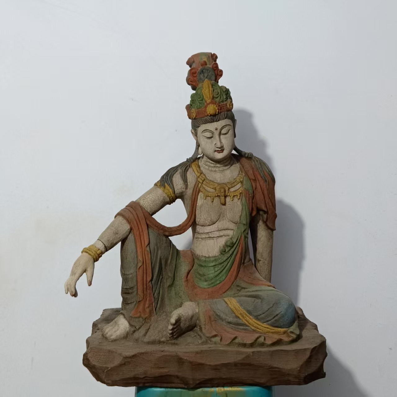 銅製 靠背观音菩萨 仏像 工艺品 摆件 装飾品 美術品 銅製 靠背观音菩萨 仏像 工艺品 摆件 装飾品 美術品