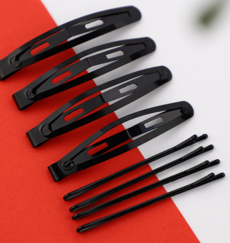 发卡女黑色刘海头饰夹小卡子发夹顶夹一字盘发碎发钢