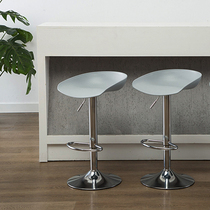 Bar chair lift Modern simple bar stool Bar chair Rotating bar chair backrest high stool cashier front desk chair