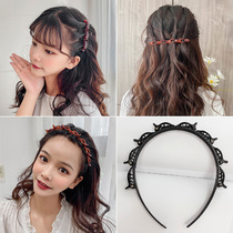 Net Red Hollowed-out Weaving Head Hoop Hair Clip Liu Hai Fixed Hair Hairpin Hair Clip Top Clip Editor Hair God Instrumental Clip Poly Hair Stirrup