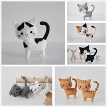 Crochet illustration (staying cat) Mimi 6 Wool Thread Handwoven Doll Tutorial without video Non-finished product