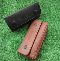 Must-have pipe bag double buckle leather single pipe bag with pipe silk moisturizing bag can put smoking set pipe accessories