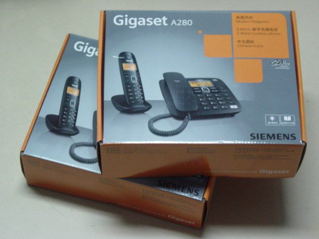 Проводной и DECT-телефон 西门子 电话机 a280 数字 无绳电话 子母机 座机电话 正品 包邮 Siemens