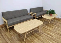 Zhushang Deyou Real Estate sofa Two-person chain home Modern simple three-person meeting sofa coffee table