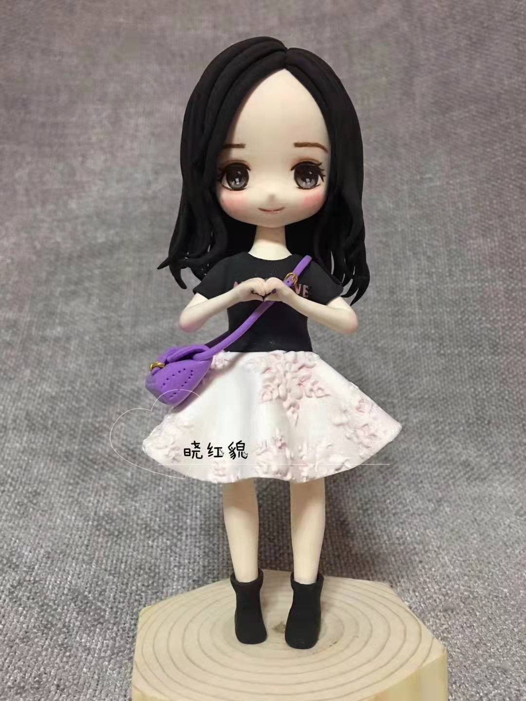 custom customized drawings, customized animated cartoon game photos of real life to q version keychain clay creative gifts