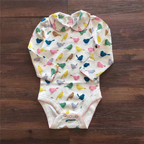 Baby clothebaby long sleeve pack ass in autumn and winter large stomach clothes pure cotton triangle crawling underwear