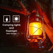 keumer flame effect retro-old imitation coal oil lamp outdoor camping light atmosphere tent hanging lighting horse light
