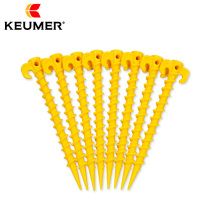 Lengthened Reinforcement Spiral Ground Nails T Plastic Ground Nails Outdoor Tent Rope Fixed Ground Nail Windproof Rope Accessories