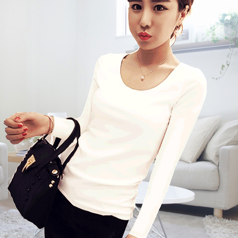 images 9:Five-point bottom-up shirt girl spring and autumn 2022 new selfish Korean version half-collar black medium-sleeved top-fitted t-shirt images 9:Five-point bottom-up shirt girl spring and autumn 2022 new selfish Korean version half-collar black medium-sleeved top-fitted t-shirt