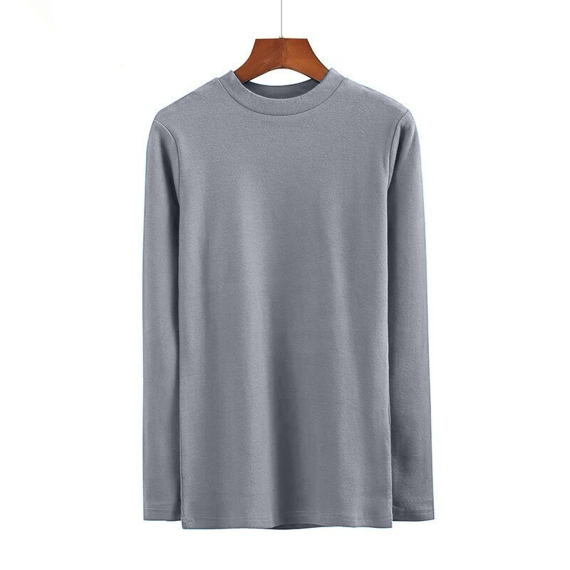 images 10:Tall-collar bottom shirt female autumn 2022 new tide autumn coat wearing a large size and thick long-sleeved pile top images 10:Tall-collar bottom shirt female autumn 2022 new tide autumn coat wearing a large size and thick long-sleeved pile top