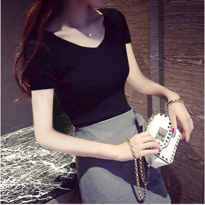 images 3:Pure cotton t-shirt girl short sleeve body tightened body 2022 net edition half-sleeved white ⁇ Blood undershirt thin body images 3:Pure cotton t-shirt girl short sleeve body tightened body 2022 net edition half-sleeved white ⁇ Blood undershirt thin body