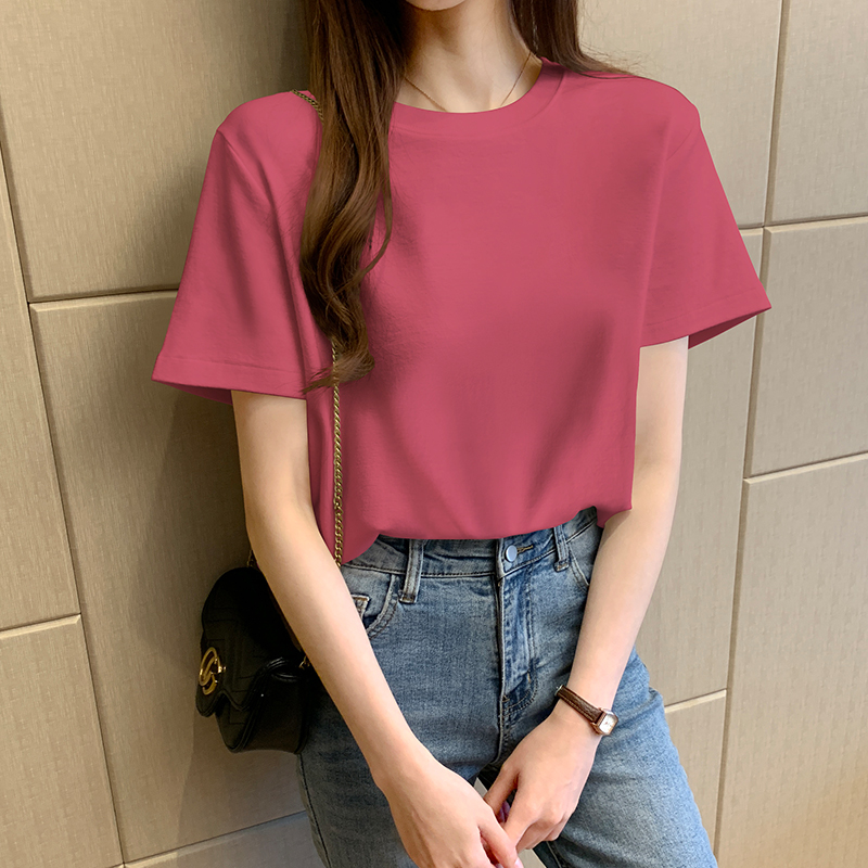 images 20:Little Daisy Pure Cotton Short-Sleeved T-shirt Girl Summer Loose Korea East Gate New Internet Reds Clothes Tide in 2021 images 20:Little Daisy Pure Cotton Short-Sleeved T-shirt Girl Summer Loose Korea East Gate New Internet Reds Clothes Tide in 2021