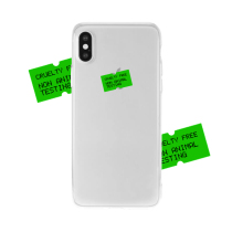 SUN VAGARIES Green Label sticker price sticker iphone MAX X plus all-inclusive transparent phone case