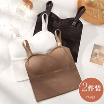 Beauty back sling vest Net red pop chest wrap anti-light inside without steel ring bra bra bra summer