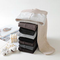 Day Tie Autumn Winter Beat Bottom Pants Woman Fresh Oat Color Series Knitted Micro Pressure Dragon Claw Wow Warm And Underfoot Socks