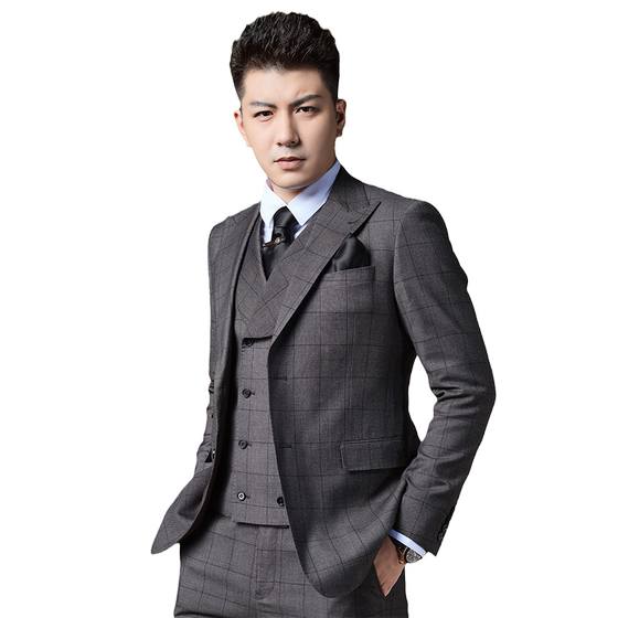 BM British yuppie men's plaid suit jacket men's formal three-piece suit wedding high-end men's casual suit
BM British yuppie men's plaid suit jacket men's formal three-piece suit wedding high-end men's casual suit