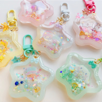 Da Meng tooth chasing Star Girl drop glue Cherry quicksand lucky star Mengmeng airpods shell hand account this bag pendant