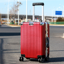 Three Birds Code Case Suitcases Right Angle Aluminum Frame Pull Bar Case Woman large capacity Korean version 20 Large capacity 24 inch retro