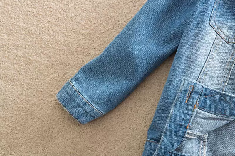 Quần áo phụ nữ mới mùa xuân và mùa thu phong cách mới tay ngắn mỏng và cá tính áo khoác denim kết hợp hàng đầu - Áo khoác ngắn