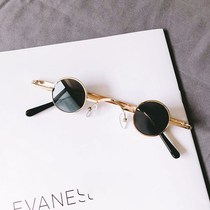 Hip hop prince mirror couple retro sunglasses sunglasses round trendy men and women small frame polarized glasses UV protection