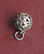 An old hollow silver buckle