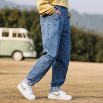 Girls' jeans Spring and Autumn 2022 New Korean version of the foreign-style fashionable girl wearing a 13-year-old tide in thin pants