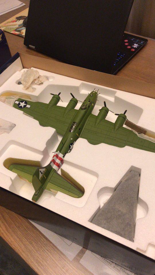 库存清仓 1:72 corgi 合金飞机模型 波音 b-17f 二战 战斗机