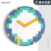 mandelda light luxury clock clock clock living room home fashion personality creative modern simple decorative wall