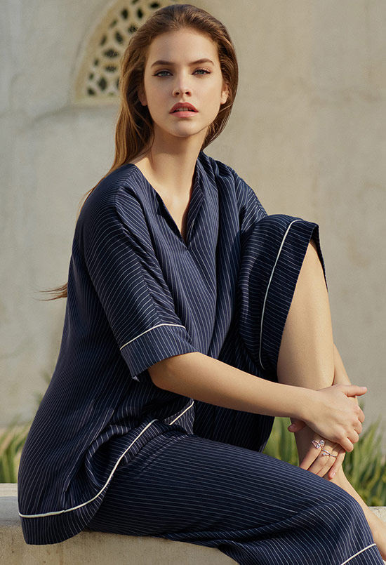 aimer爱慕条纹心情短袖上衣am451531