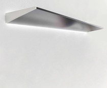 LED light shelf Book shelf Background wall shelf Stainless steel shelf partition display shelf Decorative creative board wall