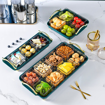 Fruit Pan Living Room Home Tea Table Fruit Tray Snack Pan Candy Pan Candy Pan Containing compartment Lid With Lid Snack Pan Dried Fruit Tray