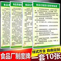 Food factory management system beverage and snacks safety production and hygiene inspection hand washing 7 steps into the workshop dressing procedure a set of 20 disinfection dressing workshop flow chart signs KT board