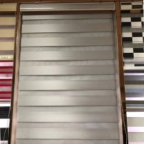 Waterproof two-color blackout black gold gauze curtain bathroom modern Louver Curtain restaurant simple toilet no punch