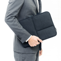 SANWA liner bag multipocket notebook computer bag cashier bag handbag fashion portable 13 15 6 inches