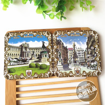 Water absorbent coaster LOGO animation creative travel wedding gifts custom DIY cork insulation pad customized