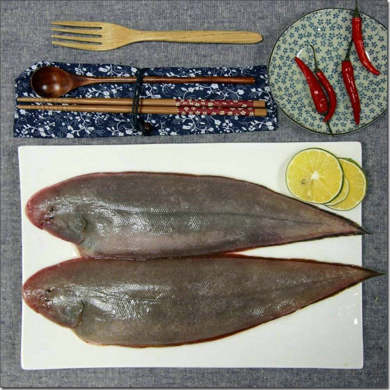 包邮 野生舌鳎 玉秃鱼 左口 鳎米鱼 一斤三条 500g