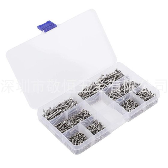 400pcs M3 스테인레스 스틸 304 카운터 싱크 헤드 플랫 헤드 자체 태핑 나사 조합 세트 박스 400pcs M3 스테인레스 스틸 304 카운터 싱크 헤드 플랫 헤드 자체 태핑 나사 조합 세트 박스