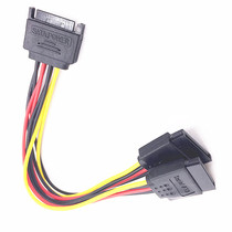 New SATA one-point two power cord Serial power cord one-to-two SATA-15P male to 15P female