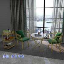 Milk tea shop table and chair combination commercial dessert shop snack bar fast food western restaurant coffee shop table